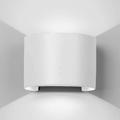 APPLIQUE LED COB LAMPADA PARETE 20W OVALE BIANCO FREDDO INTERNO ESTERNO 19