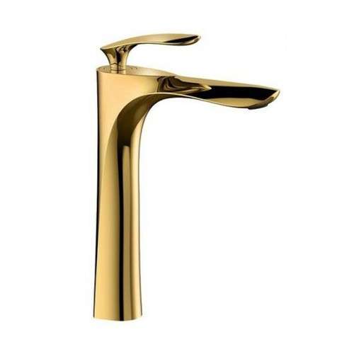 ROBINET MITIGEUR POUR LAVABO SALLE DE BAIN ÉVIER CUISINE LAITON DORÉ 2404