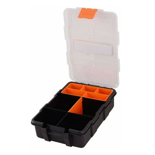 ORGANISEUR BOÎTE RANGEMENT 9 COMPARTIMENTS MALLETTE À OUTILS VISSERIE EN PLASTIQUE