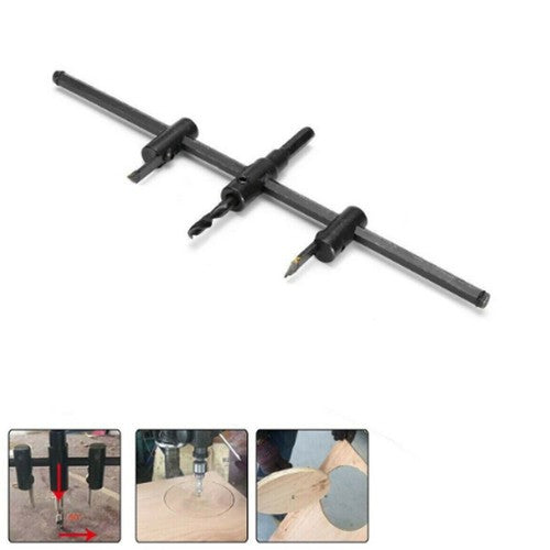 GUIDE DE DÉCOUPE CIRCULAIRE RÉGLABLE POUR PERFORATION PLÂTRE 30CM