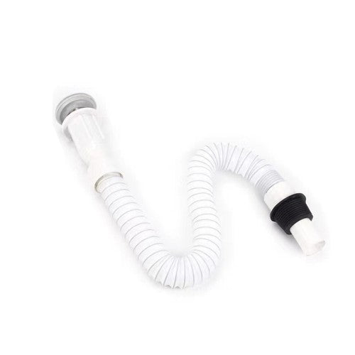 TUBO DI SCARICO FLESSIBILE LAVABO A FALDA UNIVERSALE ACCIAIO FOGNARIO DGO-159