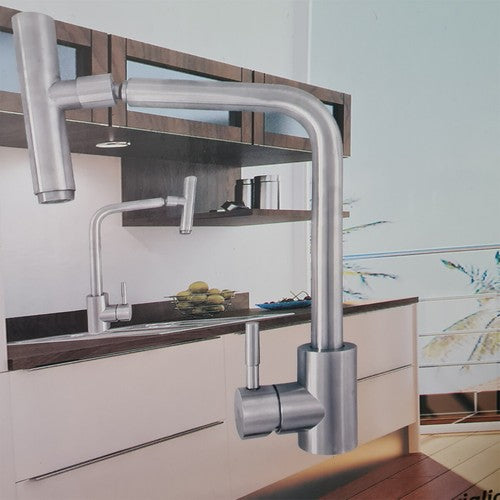 ROBINET D'ÉVIER DE CUISINE MITIGEUR HAUT CHROME MODERNE 1160