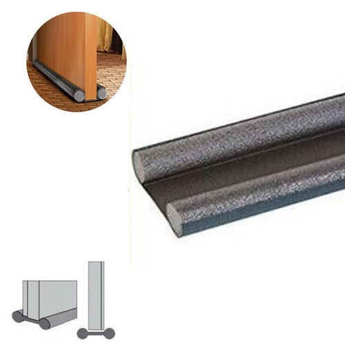 BAS DE PORTE ISOLANT DOUBLE ISOLATION 95CM NOIR