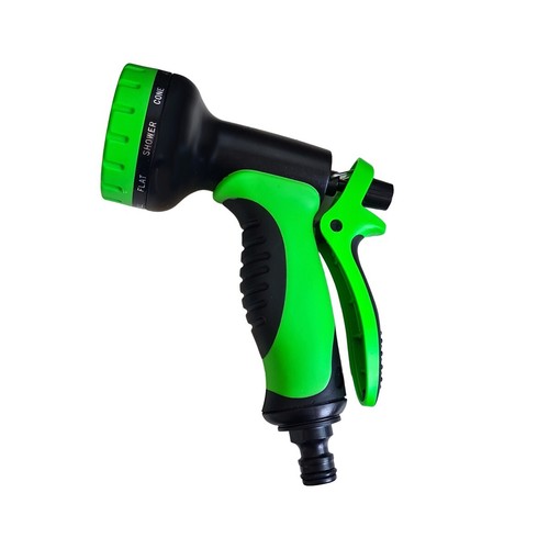 PISTOLA A SPRUZZO INNAFFIARE POMPA IRRIGAZIONE GIARDINO REGOLABILE 10 GETTI