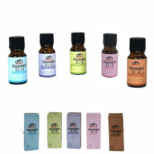 SET 5 OLI PROFUMATI AMBIENTE DIFFUSORE FRAGRANZE OCEANO GELSOMINO LAVANDA ROSA