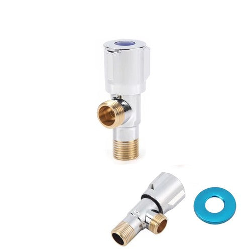 ROBINET THERMOSTATIQUE D'ÉQUERRE RACCORD 1/2" 20MM CUIVRE RADIATEUR HYDRAULIQUE DGO-148