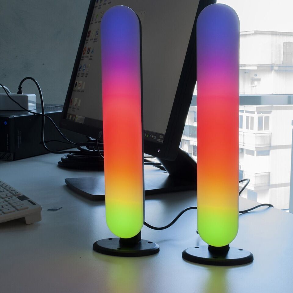 LAMPADA ATMOSFERA LUCE LED RGB DA GIOCO BARRA PC TV CAMERA SMART AMBIENTE CASA