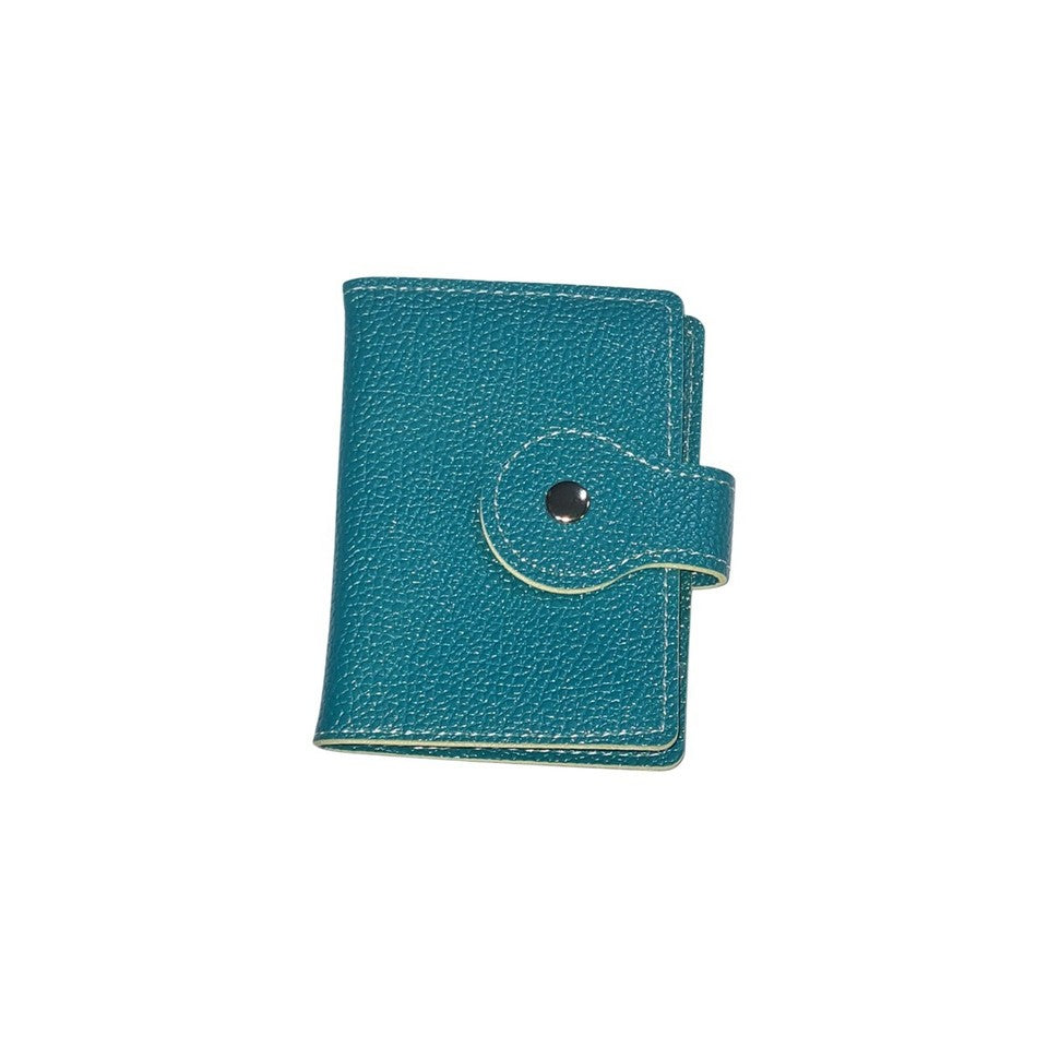 PORTEFEUILLE PORTE-CARTES CRÉDIT SIMILI CUIR SOUPLE 20 POCHES SLIM DOCUMENTS
