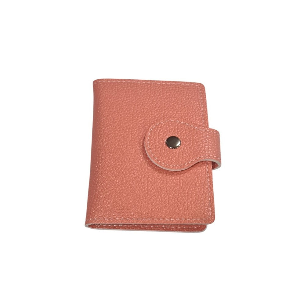 PORTEFEUILLE PORTE-CARTES CRÉDIT SIMILI CUIR SOUPLE 20 POCHES SLIM DOCUMENTS