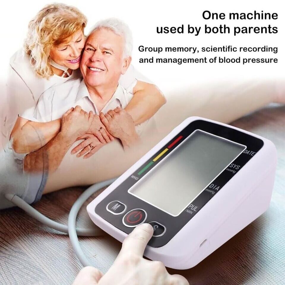 MISURATORE PRESSIONE SANGUIGNA ELETTRONICO BRACCIO AUTOMATICO SFIGMOMANOMETRO 14