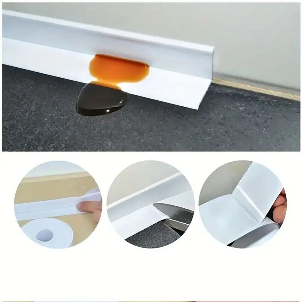 NASTRO SIGILLANTE IMPERMEABILE SANITARI ANTIMUFFA ADESIVO BAGNO CUCINA 2x200CM