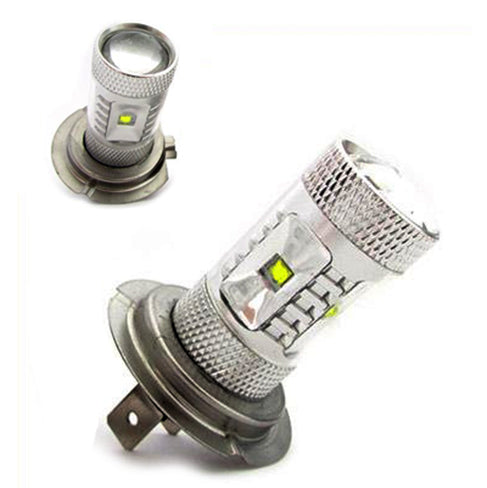 LAMPADA LAMPADINA 6 LED 30W 800 LUMEN PER FARO H7 LUCE AUTO ANABBAGLIANTE 6000K