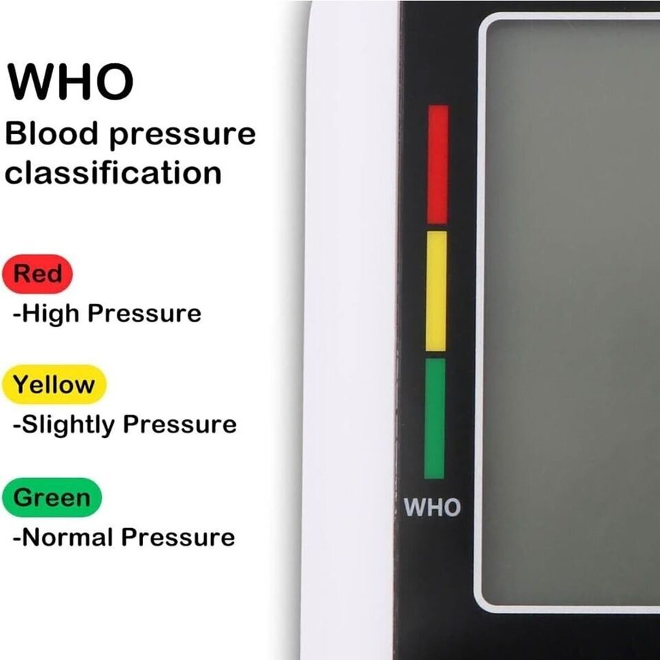 MISURATORE PRESSIONE SANGUIGNA ELETTRONICO BRACCIO AUTOMATICO SFIGMOMANOMETRO 14