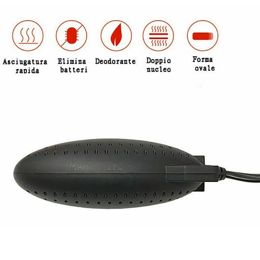 ESSICCATORE TOGLIE UMIDITA ASCIUGA SCALDA STIVALI SCARPE SCARPONI SCI SNOWBOARD