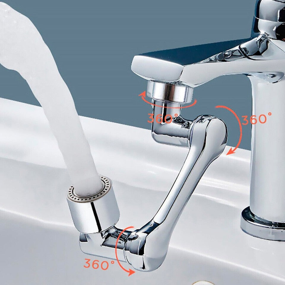 RUBINETTO PROLUNGA LAVABO ROMPIGETTO AREATORE BAGNO ROTANTE BRACCIO GIREVOLE 180