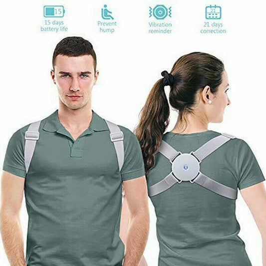 CORRETTORE DI POSTURA SMART FASCIA VIBRAZIONE VIBRANTE POSTURALE SCHIENA DRITTA