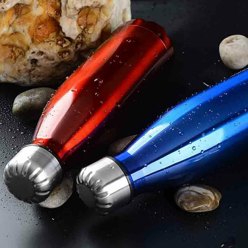 Bouteille d'eau isotherme portable en acier inoxydable 500 ml chaud et froid