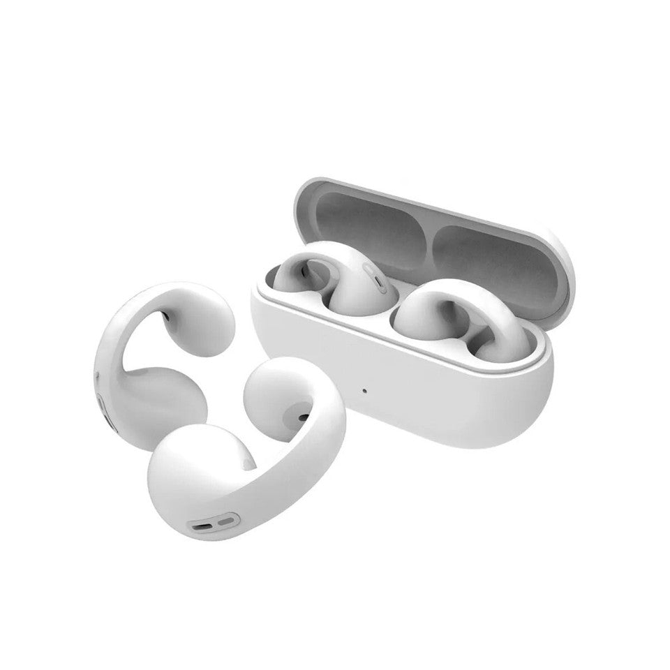 CUFFIE AURICOLARI BLUETOOTH 5.3 TWS ORECCHINO WIRELESS CLIP ORECCHIO SMATPHONE