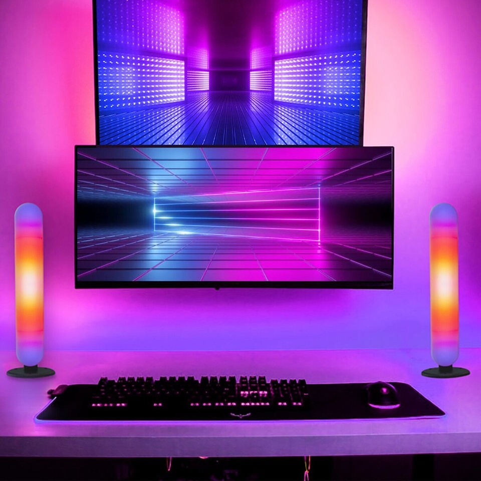 LAMPADA ATMOSFERA LUCE LED RGB DA GIOCO BARRA PC TV CAMERA SMART AMBIENTE CASA