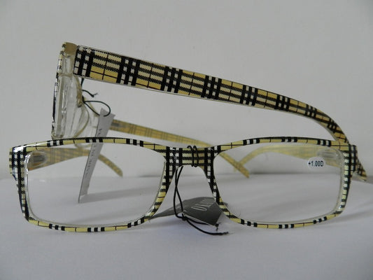 OCCHIALI OCCHIALE DA LETTURA PRESBITE + 2,00 DIOTTRIE GIALLI ULTRA LEGGERI