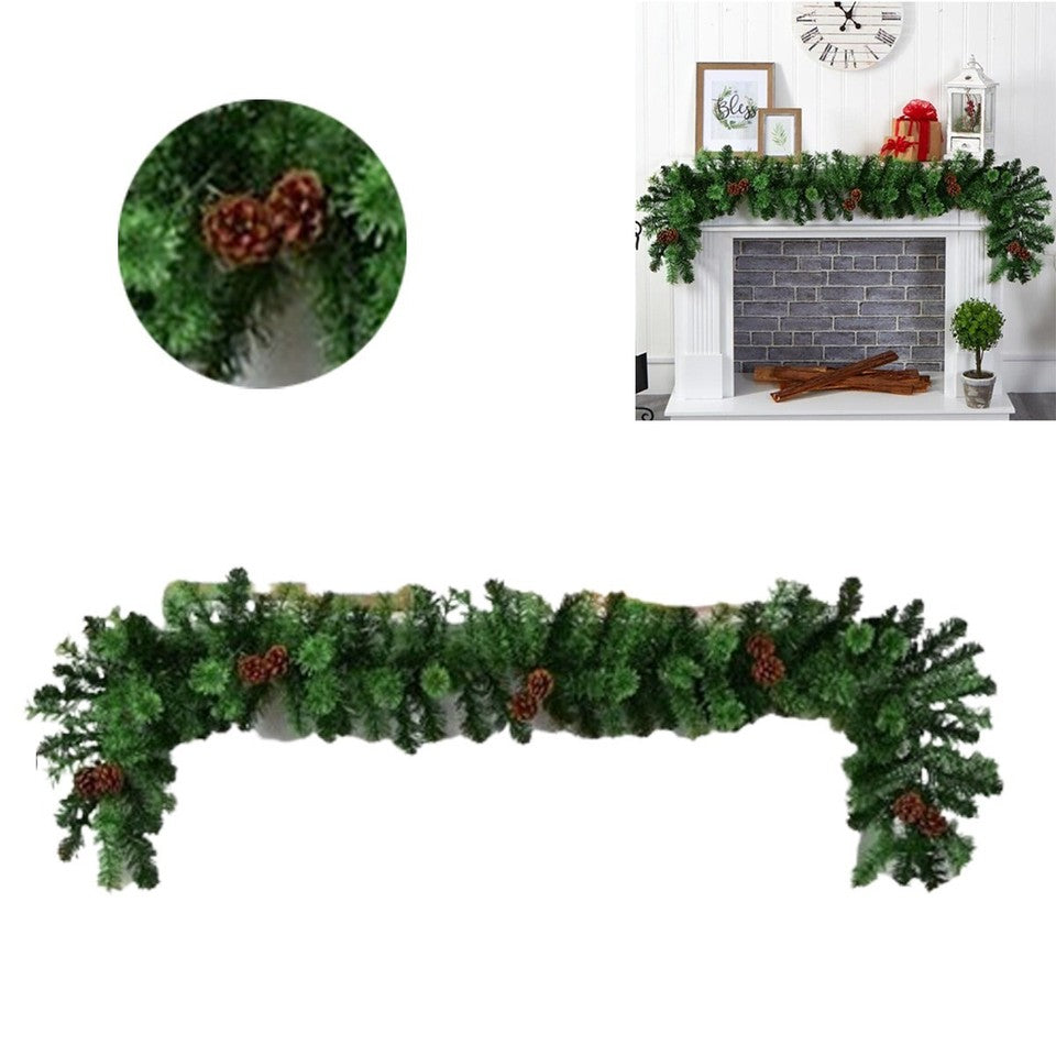 GHIRLANDA DI NATALE ADDOBBI RAMI ARCO DECORAZIONI PIGNA FESTONE TRALCIO 70893