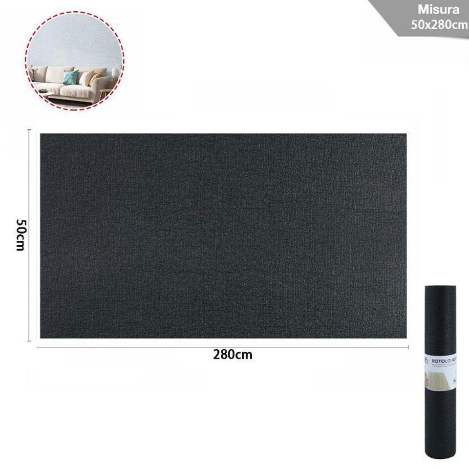 ROTOLO ADESIVO PER MURO PARETE RIVESTIMENTO CARTA DA PARATI MURI 50x280cm 73125