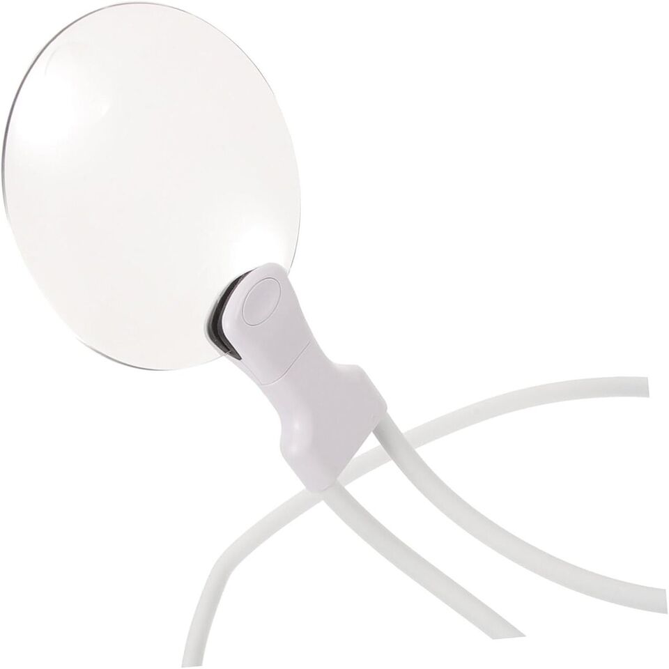 LENTE DI INGRANDIMENTO COLLO MANI LIBERE FLESSIBILE 5X REGOLABILE RICAMO BIANCA