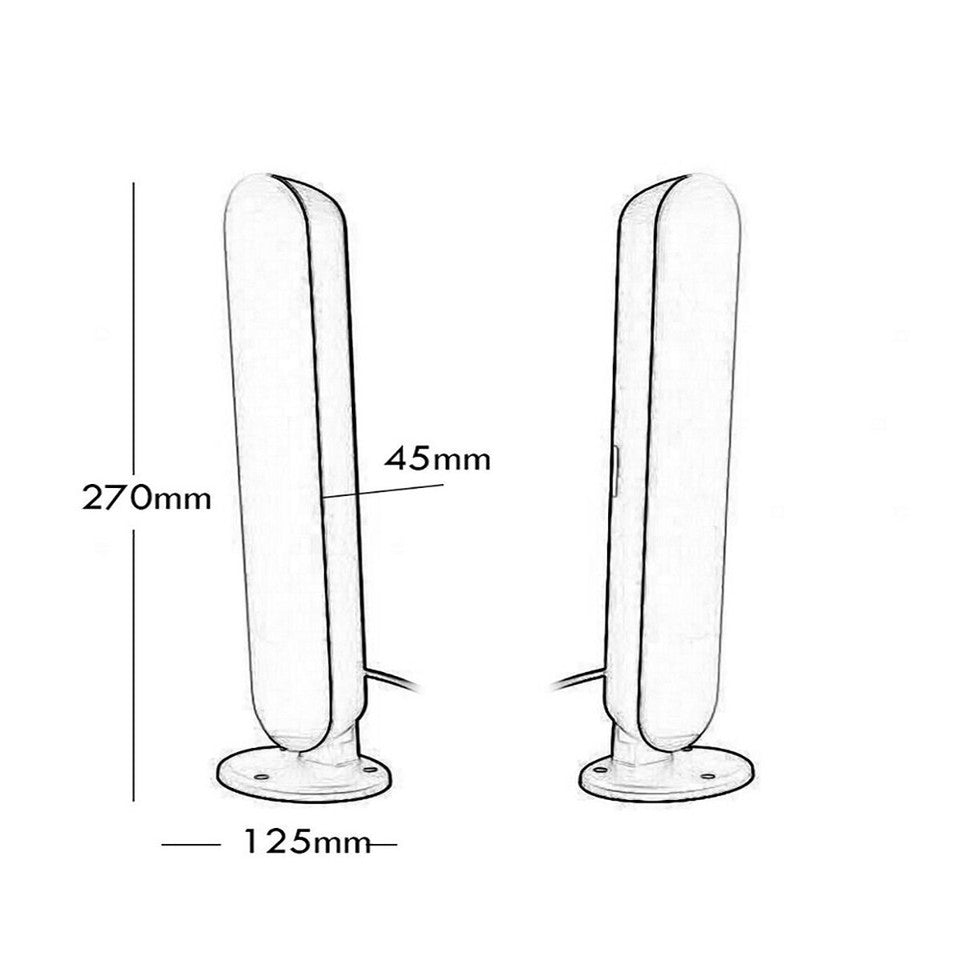 LAMPADA ATMOSFERA LUCE LED RGB DA GIOCO BARRA PC TV CAMERA SMART AMBIENTE CASA