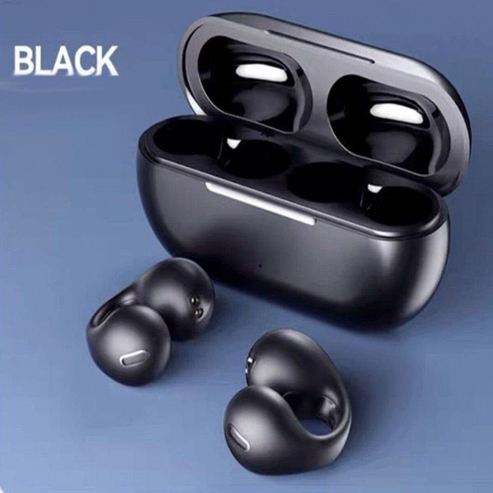 CUFFIE AURICOLARI BLUETOOTH 5.3 TWS ORECCHINO WIRELESS CLIP ORECCHIO SMATPHONE