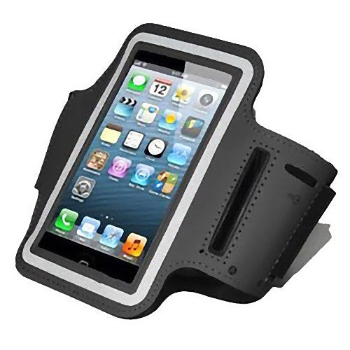 CUSTODIA DA BRACCIO FASCIA SPORT CORSA RUNNING BICI PER IPHONE 5 5S IPOD NERA