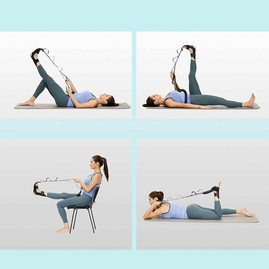 BANDE ÉLASTIQUE FITNESS RÉSISTANCE YOGA PILATES BANDE SEGMENTÉE