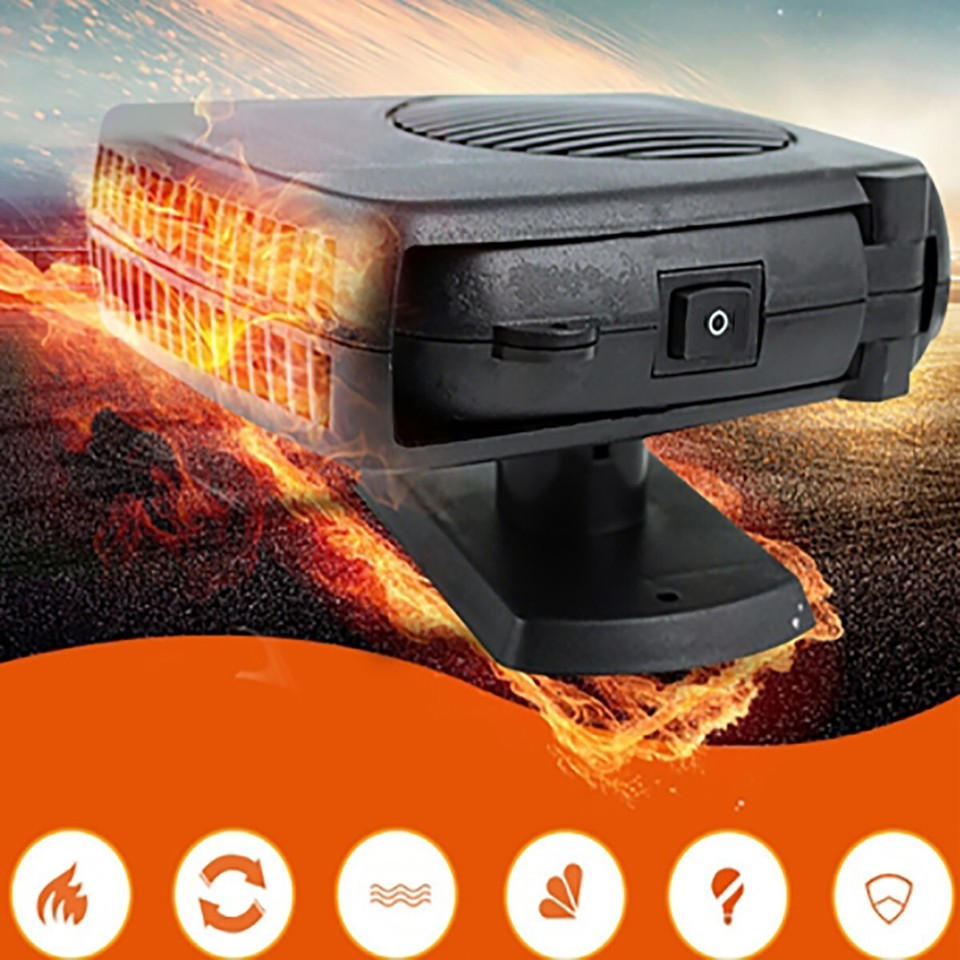 CHAUFFAGE SOUFFLANT VOITURE DÉGIVREUR 12V FOURGONNETTE 200W