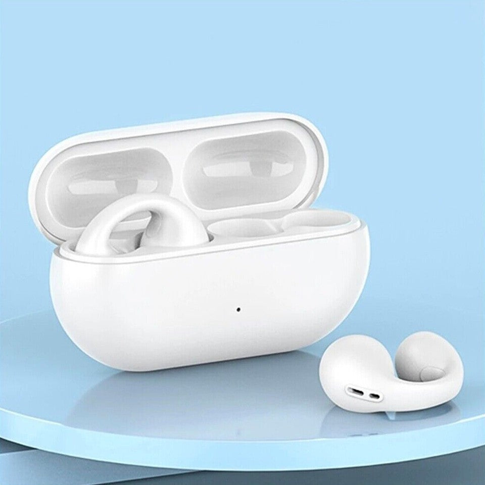 CUFFIE AURICOLARI BLUETOOTH 5.3 TWS ORECCHINO WIRELESS CLIP ORECCHIO SMATPHONE
