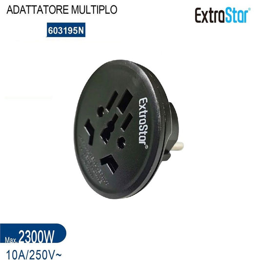 ADAPTATEUR UNIVERSEL MULTIPLE INTERNATIONAL PRISE SCHUKO FICHE DE VOYAGE 10A