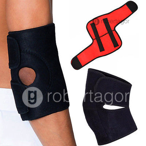 PROTECTION COUDE COUDIÈRE BANDE BRASSARD SUPPORT SPORTIF MAGNÉTIQUE ÉLASTIQUE