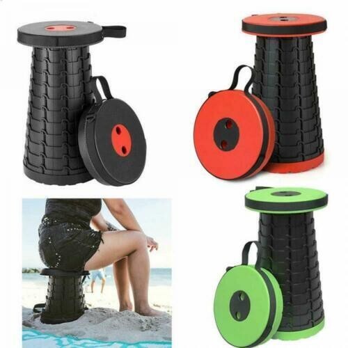 SGABELLO SEDIA PIEGHEVOLE PORTATILE DA CAMPEGGIO SPIAGGIA PESCA MARE CASA LAVORO