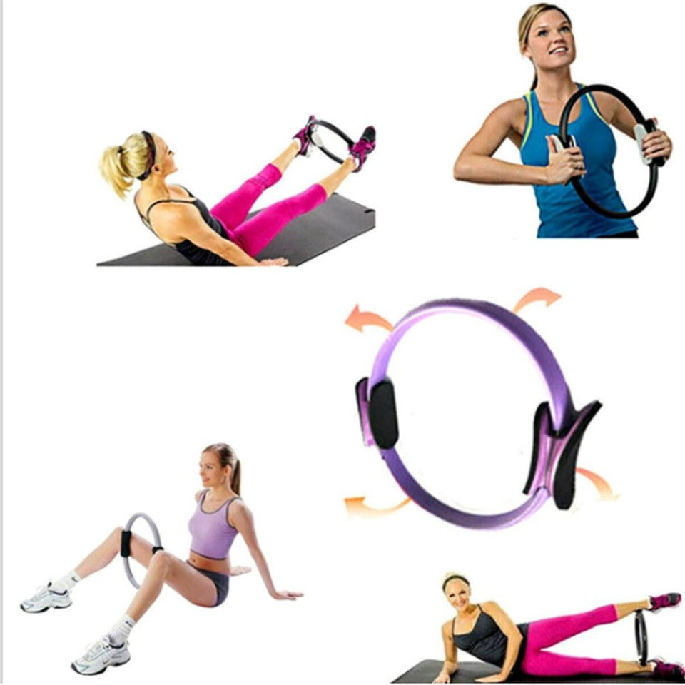 CERCHIO FITNESS ANELLO RING PILATES SPORT MAGIC CIRCLE ANELLO YOGA ACCESSORI 37