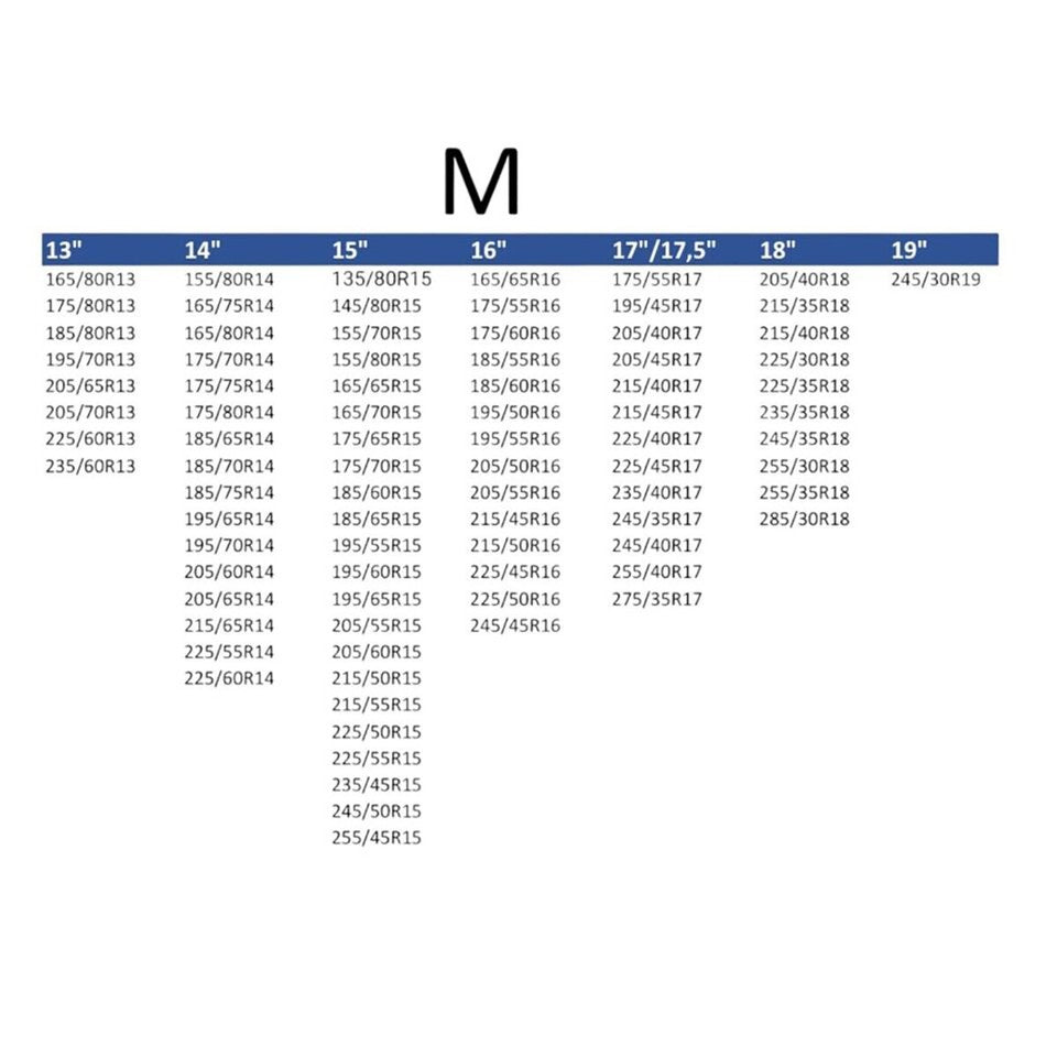 CALZA NEVE OMOLOGATE ITALIA EN 16662-1 2 CALZE TESSILI PNEUMATICI AUTO TAGLIA M