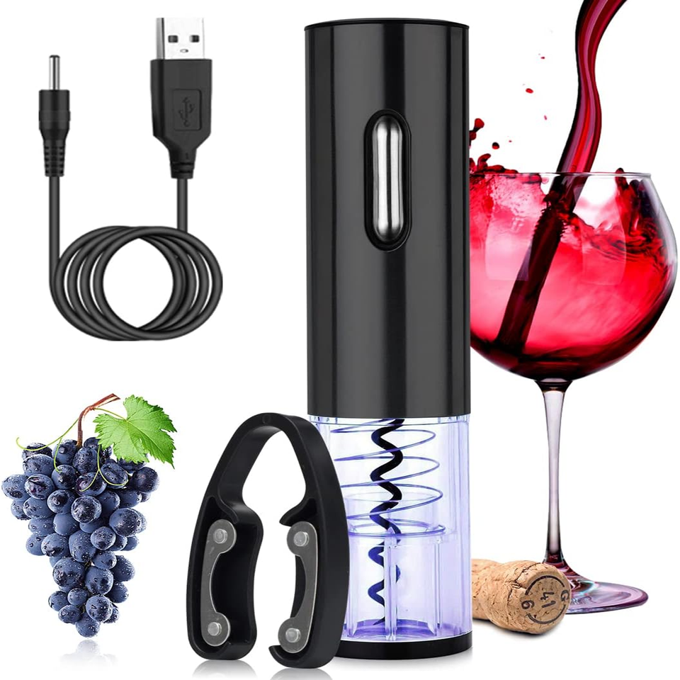 TIRE-BOUCHON ÉLECTRIQUE SANS FIL AUTOMATIQUE À BATTERIE POUR VIN DE TABLE