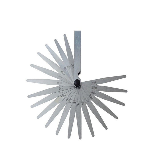 SPESSIMETRO VALVOLE DI PRECISIONE 20 LAME DI SPESSIMETRO IN ACCIAIO 0.05-1.00mm