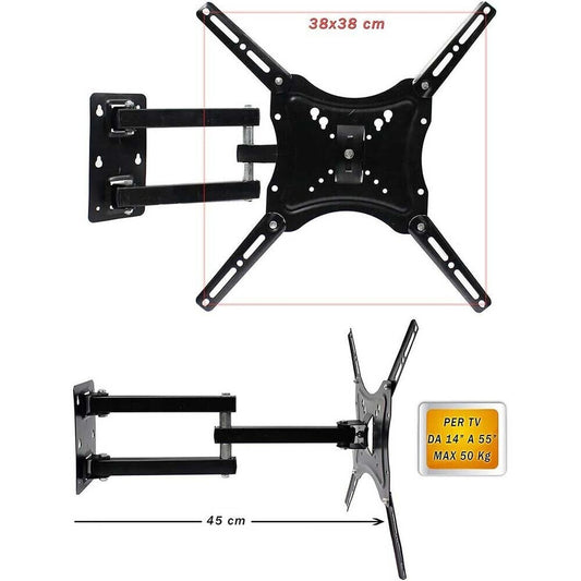 SUPPORT BRAS TV TÉLÉVISEUR LCD PLASMA LED DE 14 À 55 POUCES 117B-2
