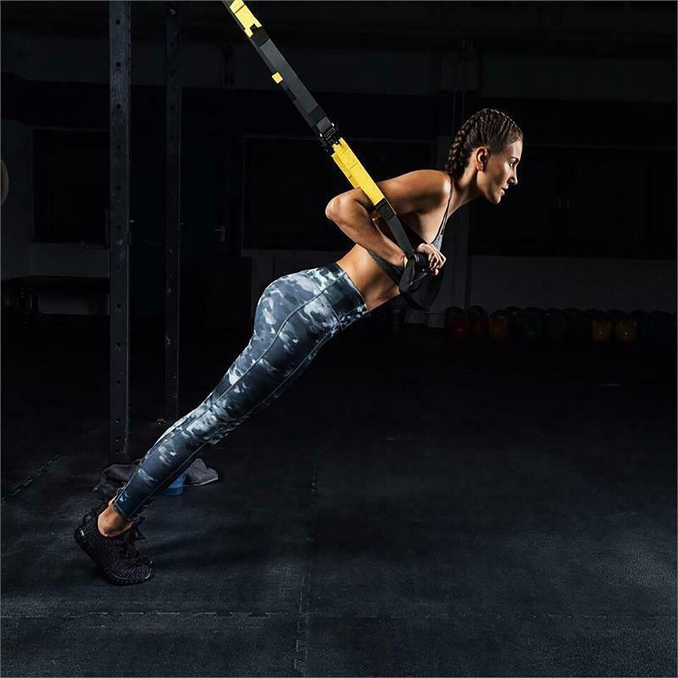 FASCE CINGHIA SOSPENSIONE BANDE FASCIA TRX GANCIO PALESTRA RESISTENZA MANIGLIE