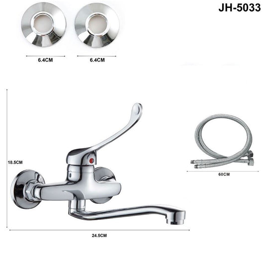 RUBINETTO MISCELATORE CROMATO CASA VASCA LAVABO LAVANDINO KIT MONTAGGIO 5033
