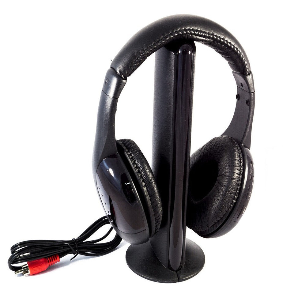 CASQUE CASQUES SANS FIL 5 EN 1 WI-FI MICROPHONE RADIO FM TV TÉLÉVISION