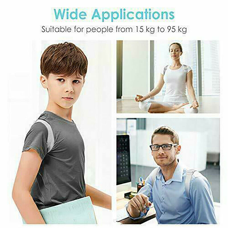 CORRETTORE DI POSTURA SMART FASCIA VIBRAZIONE VIBRANTE POSTURALE SCHIENA DRITTA