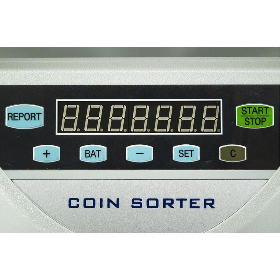 COMPTEUSE DE PIÈCES ÉLECTRIQUE AUTOMATIQUE TRIEUSE 8 TIROIRS COMPTEUSE DE MONNAIE NUMÉRIQUE