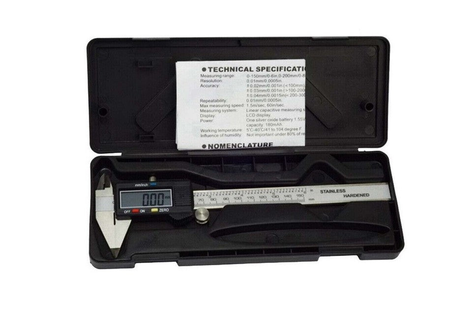 CALIBRO A CORSOIO DIGITALE 0-150MM BECCHI MISURA RILEVA SPESSORE DIAMETRO
