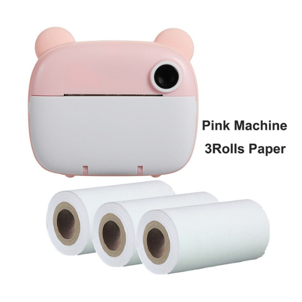 FOTOCAMERA STAMPA ISTANTANEA BAMBINI FOTO TERMICA MACCHINA FOTOGRAFICA DIGITALE